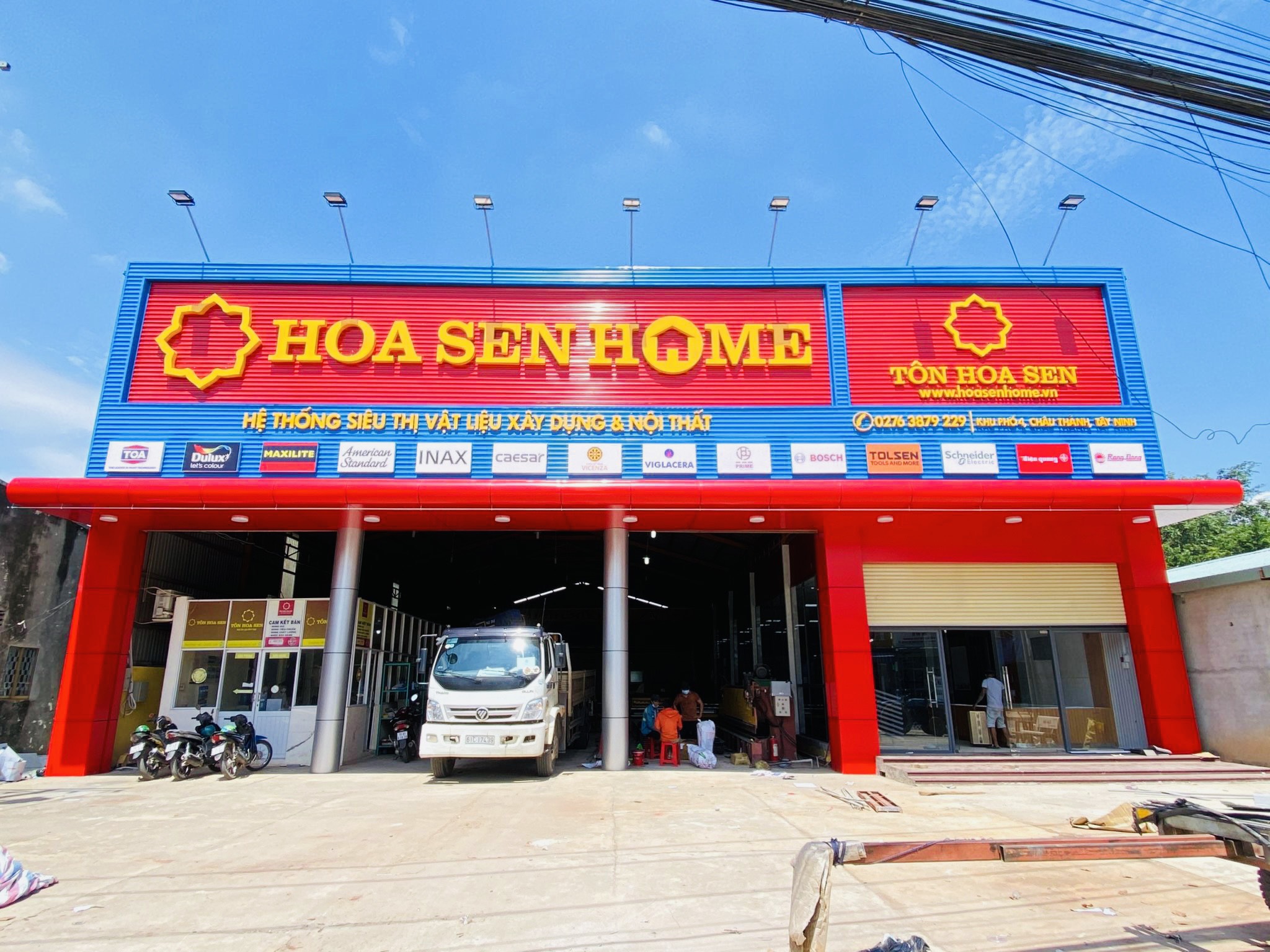 THI CÔNG BẢNG HIỆU HOA SEN HOME CHÂU THÀNH - TÂY NINH – RINKU MEDIA